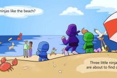 Ninjas at the Beach 1